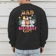 Dad Of The Birthday Girl Zoo Theme Animal Party Safari Cool Men's Sweatshirt Back Print