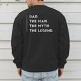 For Dad Birthday From Son Daughter Cool Small Men's Sweatshirt Back Print