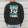 Dad Of The Birthday Twins Celebrate Cute Twin Father Daddy Men's Sweatshirt Back Print Dad Of The Birthday Twins Celebrate Cute Twin Father Daddy Men's Sweatshirt Back Print