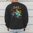 Dad Building Blocks Monster Truck Dinosaur Birthday Men's Sweatshirt Back Print Dad Building Blocks Monster Truck Dinosaur Birthday Men's Sweatshirt Back Print