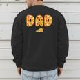 Dad Daddy Matching Birthday Squad Crew Pizza Family Men's Sweatshirt Back Print