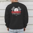 Dad Daddy Pit Crew Race Car Birthday Racing Party Men's Sweatshirt Back Print