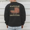 Dad From Daughter Awesome Like My Daughters Men's Sweatshirt Back Print