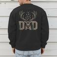 Dad Deer Hunting Camo Father Hunters Buck Camouflage Nature Men's Sweatshirt Back Print