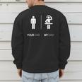 My Dad Is A DJ Disk Jockey DJ T-Shirt Men's Sweatshirt Back Print My Dad Is A DJ Disk Jockey DJ T-Shirt Men's Sweatshirt Back Print
