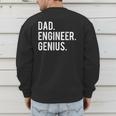 Dad Engineer Genius Cute Engineering Father Men's Sweatshirt Back Print