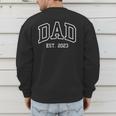 DAD Est 2023 Best Father Throwback Classic Men's Sweatshirt Back Print