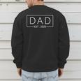 Dad Est 2025 Expect Baby 2025 Father 2025 New Dad 2025 Men's Sweatshirt Back Print