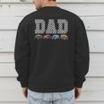Dad Family Crew Monster Truck Lover Birthday Matching Men's Sweatshirt Back Print