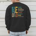 Dad Fathers Day Christian Jesus He Is Smart Brave Men's Sweatshirt Back Print Dad Fathers Day Christian Jesus He Is Smart Brave Men's Sweatshirt Back Print