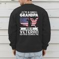Dad Grandpa Veteran Nothing Scares Patriotic Veterans Day Men's Sweatshirt Back Print