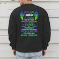 For My Dad In Heaven Touching Tribute For Passed Away Father Men's Sweatshirt Back Print