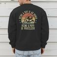 Being A Dad Is An Honor Being A Pops Is Priceless Pops Men's Sweatshirt Back Print