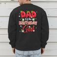 Dad And Mom Birthday Girl Strawberry Berry Sweet One Two Men's Sweatshirt Back Print