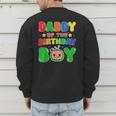 Dad And Mom Daddy Of The Birthday Boy Tee Melon Family Party Men's Sweatshirt Back Print