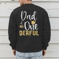 Dad Of Mr Onederful 1st Birthday First One-Derful Matching Men's Sweatshirt Back Print