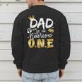 Dad Of The Notorious One Old School 1st Hip Hop Birthday Men's Sweatshirt Back Print