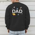 Dad Outer Space Birthday Party Family Boys Girls Men's Sweatshirt Back Print