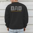 Dad Paddleboarder On SUP Paddle Board Dad Standup Paddling Men's Sweatshirt Back Print