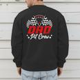 Dad Pit Crew Birthday Party Race Car Lover Racing Family Men's Sweatshirt Back Print
