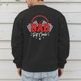 Dad Pit Crew Birthday Party Race Car Racing Family Matching Men's Sweatshirt Back Print