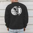 Dad Of Both Proud Football And Cheer Dad Men's Sweatshirt Back Print