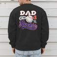 Dad Rookie Of Year 1st Birthday Baseball Theme Matching Men's Sweatshirt Back Print Dad Rookie Of Year 1st Birthday Baseball Theme Matching Men's Sweatshirt Back Print
