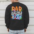 Dad Under Sea Birthday Party Boys Ocean Sea Animals Themed Men's Sweatshirt Back Print