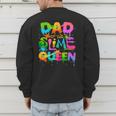Dad Of The Slime Queen Birthday Family Matching Party Men's Sweatshirt Back Print Dad Of The Slime Queen Birthday Family Matching Party Men's Sweatshirt Back Print