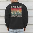 Dad Tax Making Sure It's Not Poison Men Father’s Day Men's Sweatshirt Back Print
