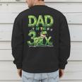 Dad Of The Three Rex Birthday Boy Dinosaur Family Matching Men's Sweatshirt Back Print