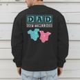 Dad Of Twins Family Daddy Fathers Day Future Parents Men's Sweatshirt Back Print