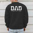 Dad Veteran Myth Legend Dad Military Father Men's Sweatshirt Back Print