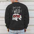 Dad Of The Wild One Shirt Bear Lumberjack 1st Birthday Tee Men's Sweatshirt Back Print