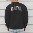Dada Racing Race Car Checkered Family Birthday Matching Men's Sweatshirt Back Print Dada Racing Race Car Checkered Family Birthday Matching Men's Sweatshirt Back Print