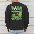 Dada Of The Three Rex Birthday Dinosaur Family Matching Men's Sweatshirt Back Print