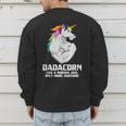 Dadacorn Muscle Dad Unicorn Fathers Day Men's Sweatshirt Back Print Dadacorn Muscle Dad Unicorn Fathers Day Men's Sweatshirt Back Print