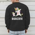 Dadacorn Shirt Unicorn Dad And Baby Best Father Men's Sweatshirt Back Print