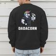 Dadacorn Unicorn Dad Papa Father's Day Daughter Men's Sweatshirt Back Print Dadacorn Unicorn Dad Papa Father's Day Daughter Men's Sweatshirt Back Print