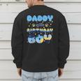 Daddy Of The Bday Boy Blue Dog Theme Party Family Matching Men's Sweatshirt Back Print Daddy Of The Bday Boy Blue Dog Theme Party Family Matching Men's Sweatshirt Back Print
