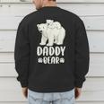 Daddy Bear And Cub Polar Bear Men's Sweatshirt Back Print