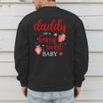 Daddy Of A Berry Sweet One Strawberry Baby First Birthday Men's Sweatshirt Back Print