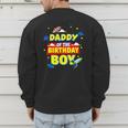 Daddy Of The Birthday Astronaut Boy Outer Space Theme Party Men's Sweatshirt Back Print