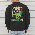 Daddy Of The Birthday Boy Family Matching Dinosaur Squad Men's Sweatshirt Back Print
