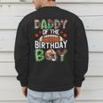 Daddy Of The Birthday Boy Game Day Football Men's Sweatshirt Back Print