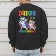 Daddy Of The Birthday Girl Dabbing Princess Unicorn Dad Men's Sweatshirt Back Print