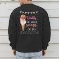 Daddy Dad Ice Cream Third Birthday Three Scoops Of Fun Men's Sweatshirt Back Print
