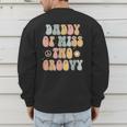 Daddy Dad Two Groovy Second Birthday Retro 2nd Bday Party Men's Sweatshirt Back Print
