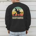 Daddy Dinosaur Daddysaurus 2 Kids For Dad Men's Sweatshirt Back Print Daddy Dinosaur Daddysaurus 2 Kids For Dad Men's Sweatshirt Back Print