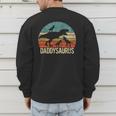 Daddy Dinosaur Daddysaurus 3 Three Kids Xmas Men's Sweatshirt Back Print